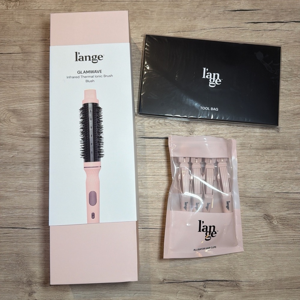 L'ange Glamwave Infrared Thermal Ionic Brush Set in Pink